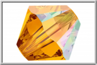 Preciosa� Bicone, 3mm, topaz, trans., AB, 50 Stk.