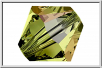 Preciosa� Bicone, 3mm, olivine, trans., AB, 50 Stk.