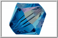 Preciosa� Bicone, 3mm, blue, capri, trans., AB, 50 Stk.