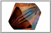 Preciosa� Bicone, 4mm, topaz, smoked, trans., AB, 50 Stk.