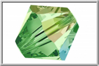Preciosa� Bicone, 4mm, peridot, trans., AB, 50 Stk.