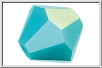 Preciosa� Bicone, 4mm, turquoise, op., AB, 50 Stk.