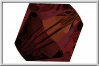 Preciosa� Bicone, 4mm, garnet, trans., AB, 50 Stk.