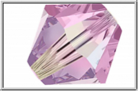 Preciosa� Bicone, 4mm, amethyst, lt., trans., AB2x, 50 Stk.