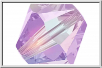 Preciosa� Bicone, 4mm, violet, trans., AB2x, 50 Stk.