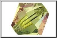 Preciosa� Bicone, 4mm, olivine, trans., AB2x, 50 Stk.