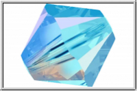 Preciosa� Bicone, 4mm, aquamarine, trans., AB2x, 50 Stk.