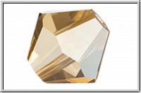 Preciosa� Bicone, 4mm, crystal, trans., honey, half, 50 Stk.
