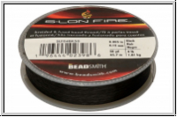 S-LON Fire Beading Thread, F�delgarn, 04 LB, black, 50 yd