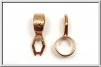Anh�ngerschlaufe "LAMYRA II", CYMBAL, 30,5x15,6mm, rosegold, Metall, 1 Stk.