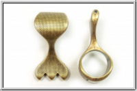 Anh�ngerschlaufe "PALIOCHORI III", CYMBAL, 31,3x15,3mm, antikmessingfb., Metall, 1 Stk.