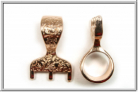 Anh�ngerschlaue "LYGIA III", CYMBAL, 29,1x19,3mm, rosegold, Metall, 1 Stk.