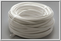 Lederband, 10x2mm, eckig, wei�, Rind, 1m