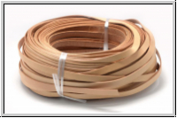 Lederband, 10x2mm, eckig, natur, hell, Rind, 1m