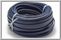 Lederband, 10x2mm, eckig, blau, dk., Rind, 1m
