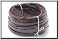 Lederband, 10x2mm, eckig, braun, kokosnuss, Rind, 1m