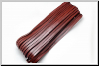 Lederband, 3x2mm, eckig, braun, sattel, Rind, 1m