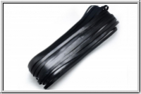 Lederband, 3x2mm, eckig, schwarz, Rind, 1m