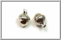 Anh�nger "Eichel", 15,5x10,5mm, antiksilberfb., Metall, 1 Stk.