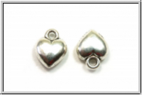 Anh�nger "Herz", 11,5x9x4,5mm, antiksilberfb., Metall, 1 Stk.