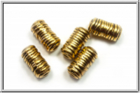 Spacer "Garnrolle", 11x5,5mm, antikgoldfb., Metall, 5 Stk.