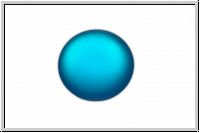 Cabochon, LUNASOFT, 18mm, capri blue, 1 Stk.