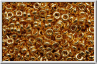 MSP-0191, MIYUKI Spacers, 2,2x1mm, gold, met., 24kt gold plated, 1g (Kleinere Menge!)