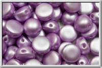 2-Loch-Cabochon, 6mm, white, alabaster, lt. rose pastel, 20 Stk.