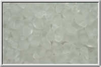 Gekko�-Beads, 3x5mm, crystal, trans., matte, 50 Stk.