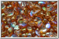 Gekko�-Beads, 3x5mm, crystal, trans., brown AB, 50 Stk.