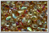 Gekko�-Beads, 3x5mm, crystal, trans., lemon AB, 50 Stk.