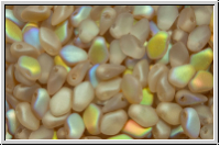 Gekko�-Beads, 3x5mm, crystal, trans., lemon AB, matte, 50 Stk.