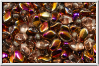 Gekko�-Beads, 3x5mm, crystal, trans., half sliperit, 50 Stk.