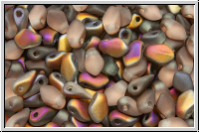 Gekko�-Beads, 3x5mm, crystal, trans., half sliperit, matte, 50 Stk.