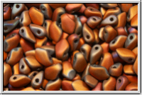 Gekko�-Beads, 3x5mm, crystal, trans., full sunset, matte, 50 Stk.