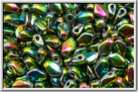 Gekko�-Beads, 3x5mm, black, op., full vitrail, 50 Stk.