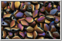 Gekko�-Beads, 3x5mm, black, op., full sliperit, matte, 50 Stk.