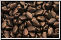 Gekko�-Beads, 3x5mm, black, op., lila vega luster, matte, 50 Stk.