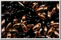 RZ-23980-27101, RIZO Perlen, black, op., half capri gold, 10 g
