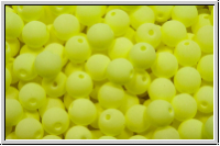 b�hm. Glasperle, rund, 4mm, white, alabaster, soft yellow neon, 50 Stk.