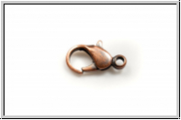 Karabiner "glatt", 12x6mm, kupferfb., Messing, 1 Stk.