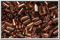 TBU-1-0746, TOHO Bugle 1", 3mm, amethyst, lt., trans., copper-ld., 10g