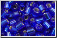 TH-08-0028, TOHO Hexagon, 08/0, cobalt, trans., silver-ld., 10g