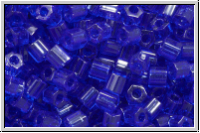 TH-11-0008, TOHO Hexagon, 11/0, sapphire, trans., 10g