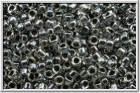 R-15-0344, TOHO Rocailles, 15/0, crystal, trans., black-ld., luster, 5g