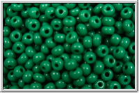 PR-11-53240, PRECIOSA Rocailles, 11/0, green, jade, dk., op., 20g