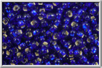 PR-11-37100, PRECIOSA Rocailles, 11/0, cobalt, darker, trans., silver-ld., 20g