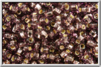 PR-11-27010, PRECIOSA Rocailles, 11/0, amethyst, pale, trans., silver-ld., 20g