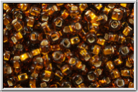 PR-11-17090, PRECIOSA Rocailles, 11/0, topaz, med., trans., silver-ld., 20g
