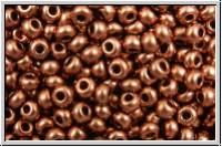 PR-11-01780, PRECIOSA Rocailles, 11/0, copper, med., met., satin, 20g